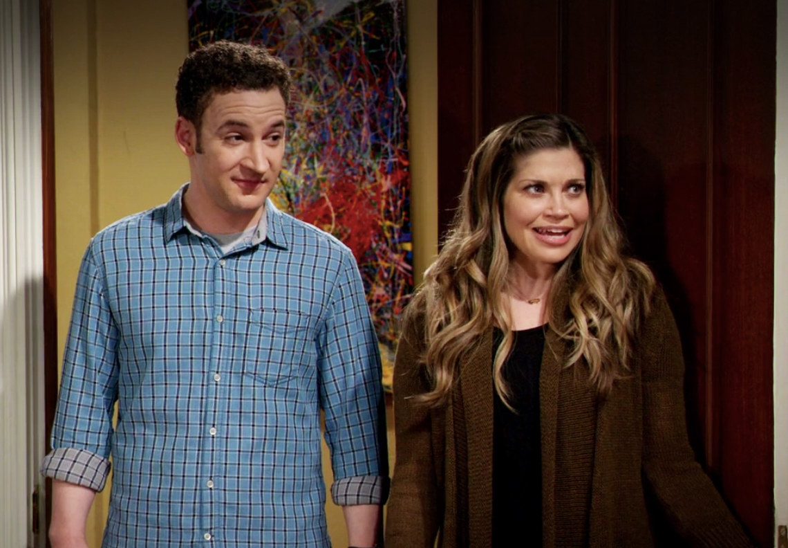 Cory and Topanga check on Riley and Maya