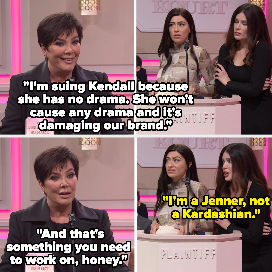 假Kendall说“我# x27; m詹纳,不是Kardashian"