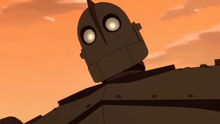 Closeup of the Iron Giant in &quot;The Iron Giant&quot;