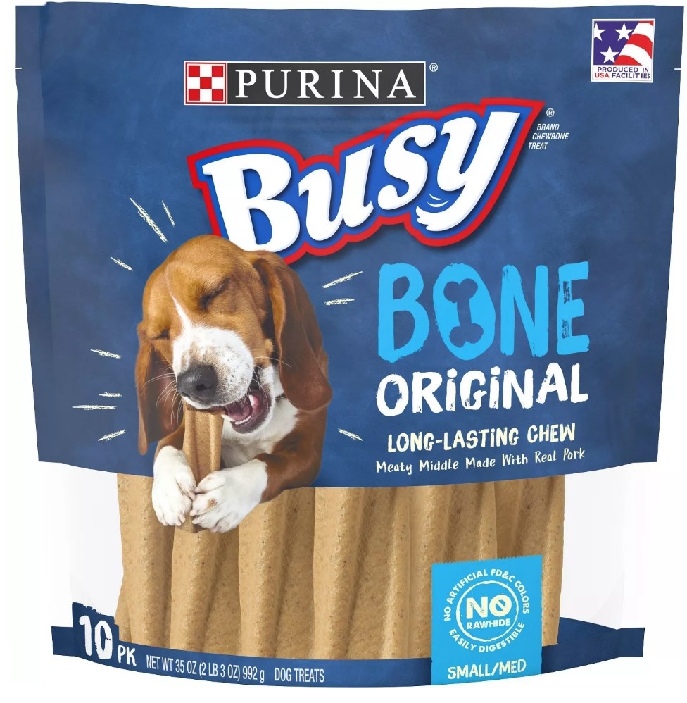 A pack of long-lasting dog bones