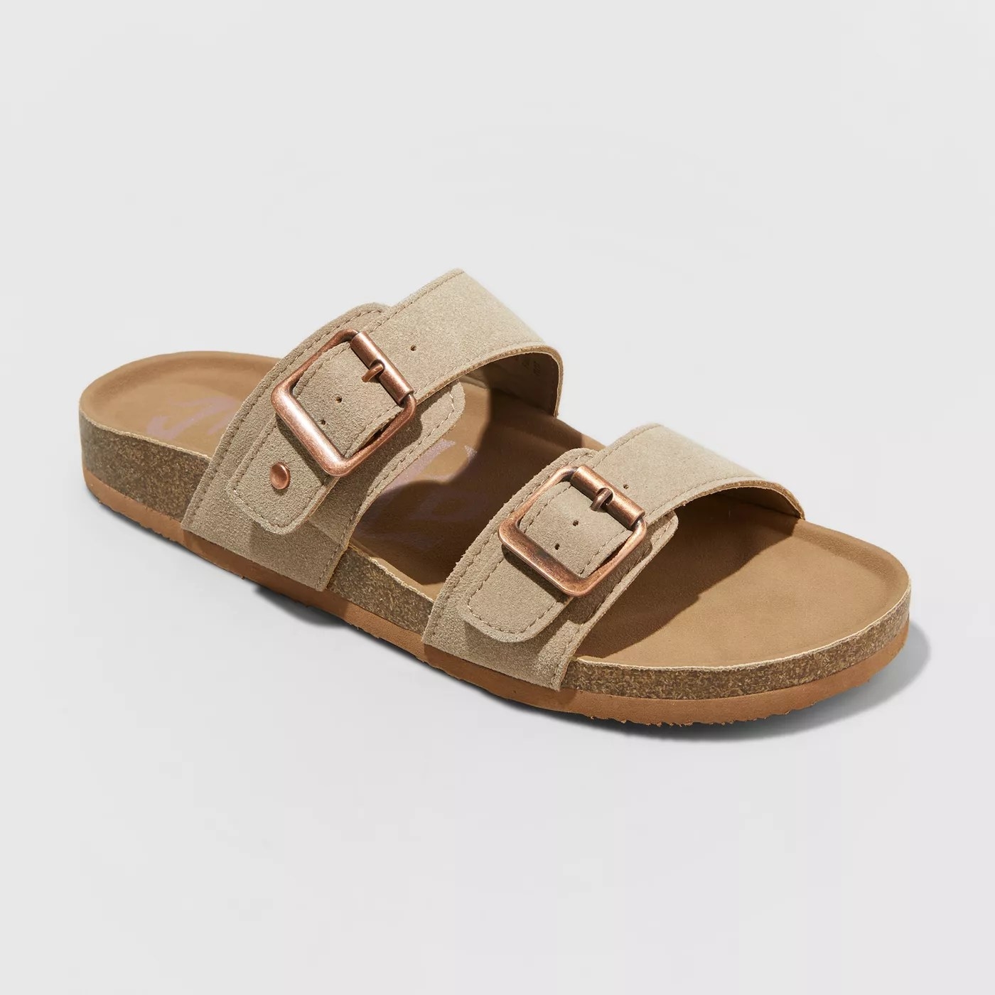 The sandals in taupe