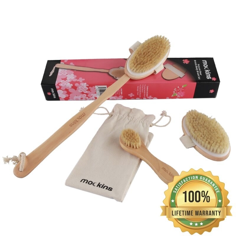 The kit with three different brushes and a lifetime warranty guarantee
