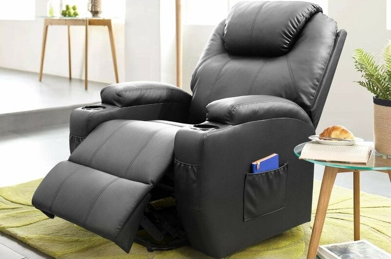 The faux leather chair