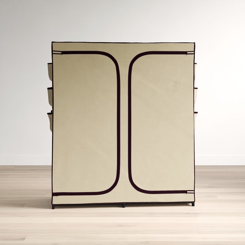 A portable wardrobe that can store summer clothes and extra items