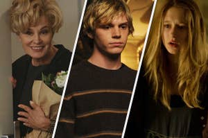 Jessica Lange, Evan Peters and Taissa Farmiga in American Horror Story