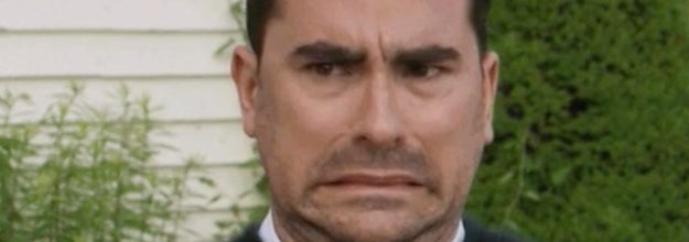 Dan Levy in "Schitt's Creek" cringes