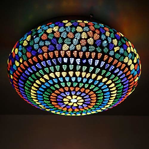 A colourful celing lamp