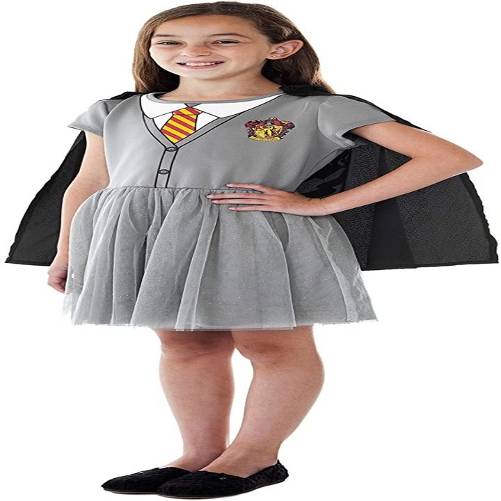 Model wearing the sparkly dress