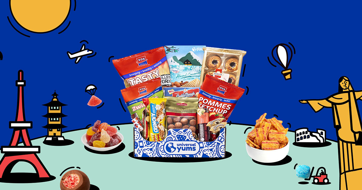 a Yum Box with various snacks