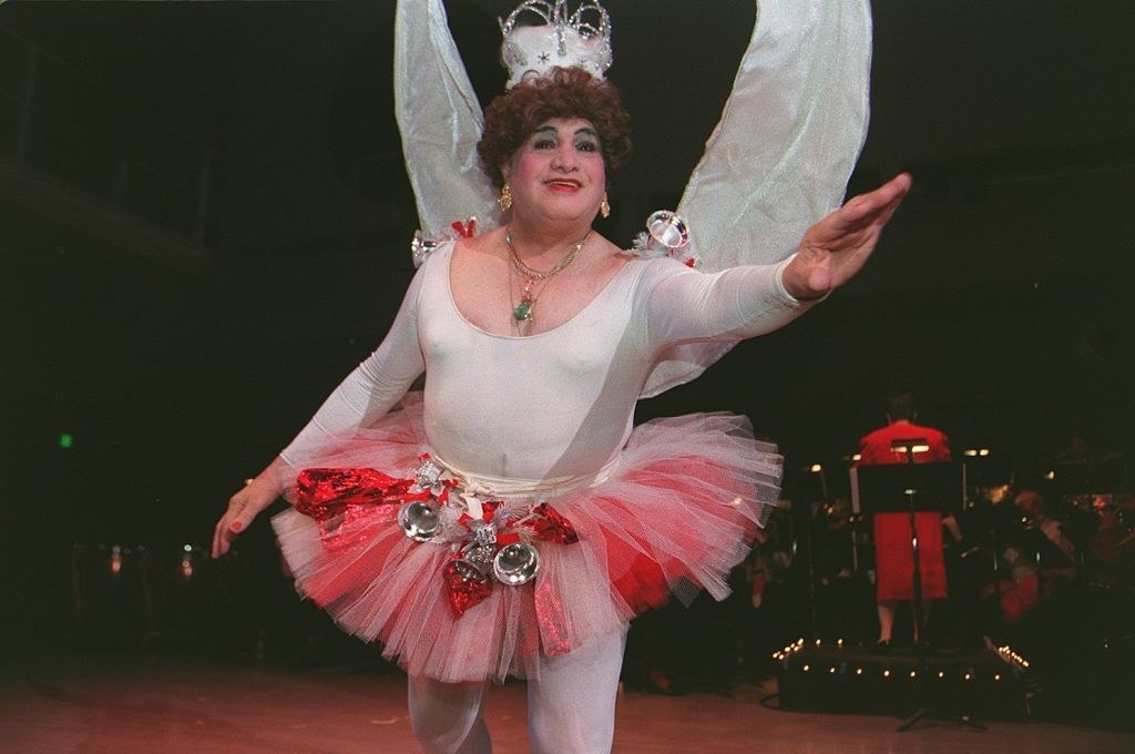 Jose Sarria in drag as the sugar plum fairy