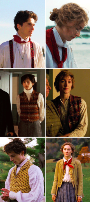 Jo and Laurie wearing each other&#x27;s clothes