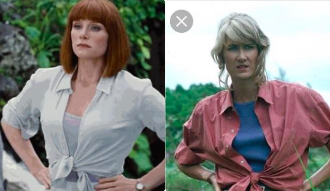 Bryce Dallas Howard y Laura Dern vestidas igual