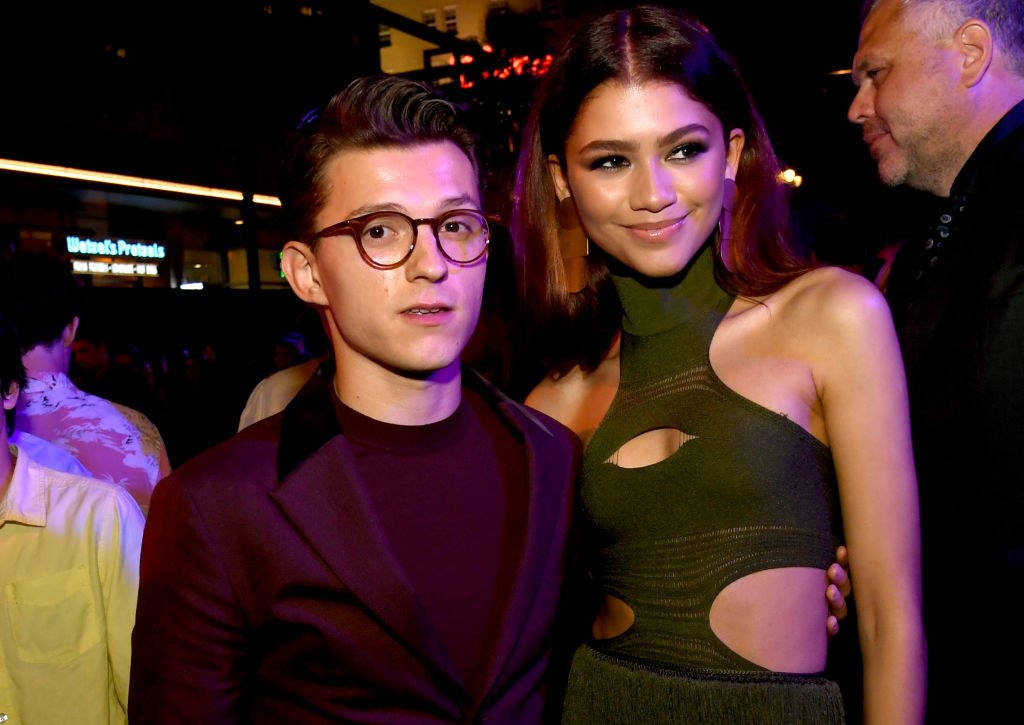Tom Holland (L) and Zendaya pose at the after party for the premiere of Sony Pictures&#x27; &quot;Spider-Man: Far From Home&quot;