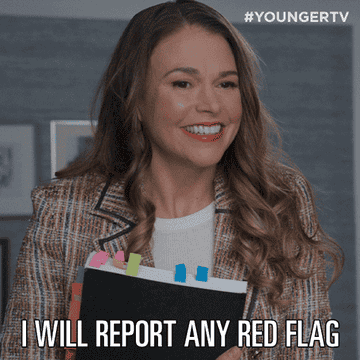 Sutton Foster saying she will report any red flag