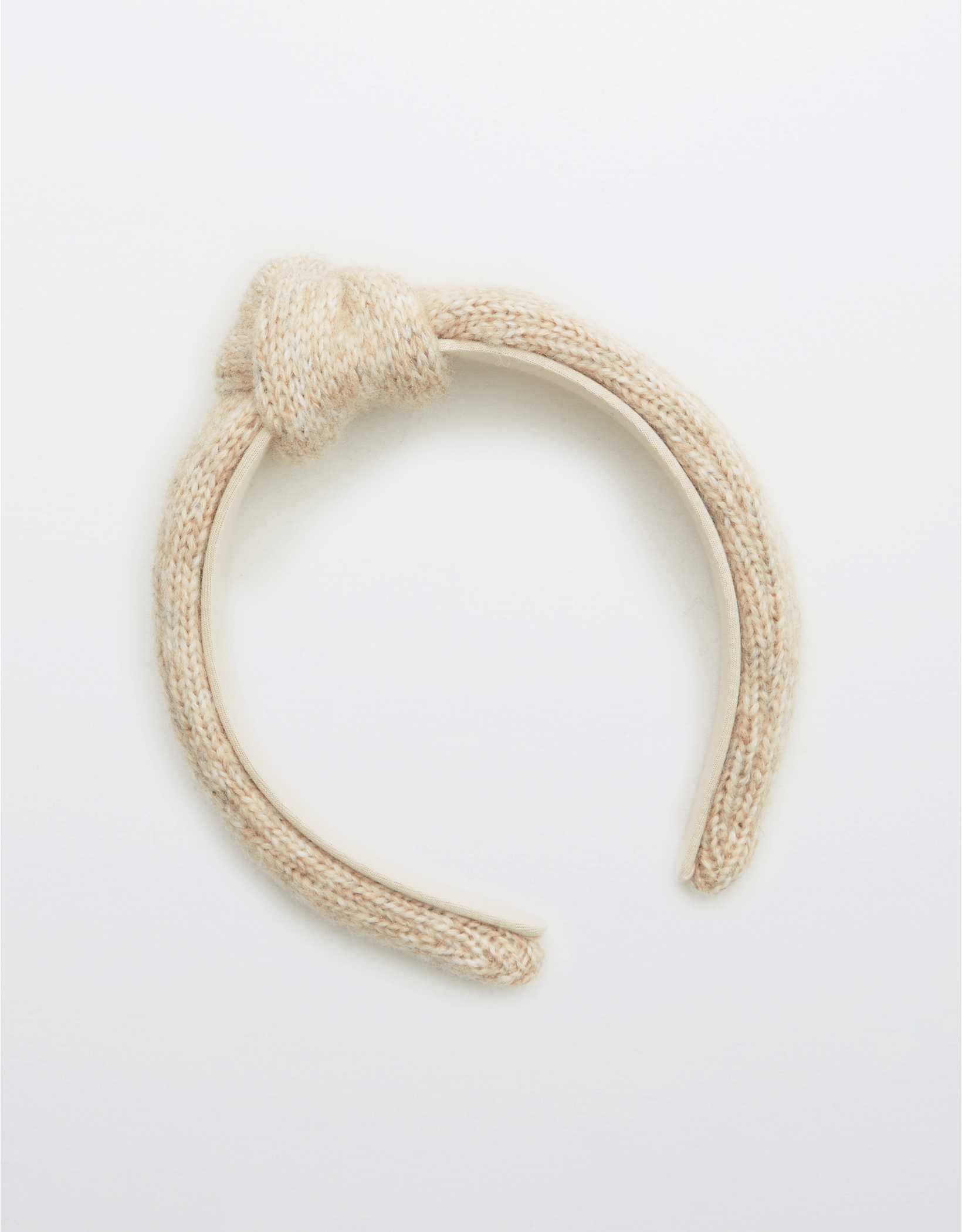 the cream topknot headband