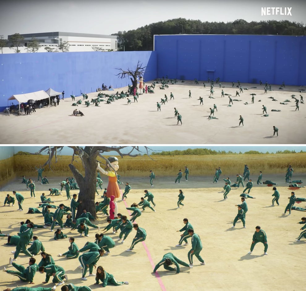 31 Squid Game Moments Vs Behind The Scenes Photos