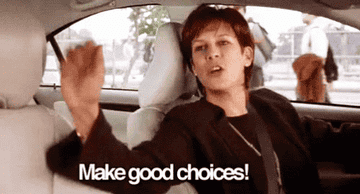 Jamie Lee saying &quot;make good choices!&quot; in the movie Freaky Friday