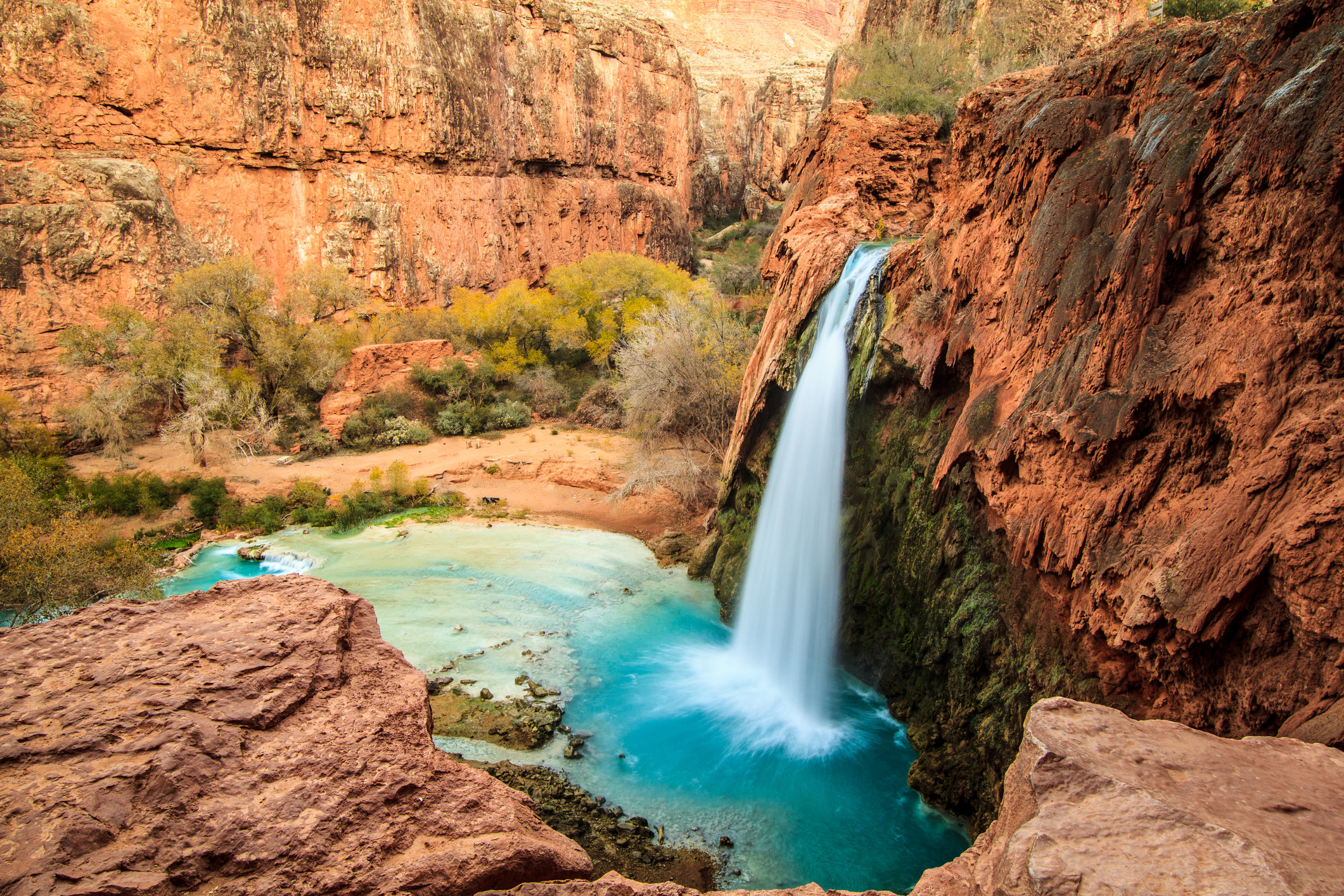 Havasu Falls at Havasupai Indian Reservation.