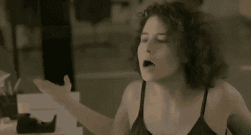 GIF of woman being like wtf