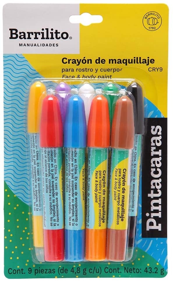 Crayones de pintura para cuerpo y rostro
