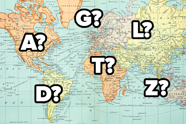If You're A Geography Nerd, See If You Can Name Each Country Just By Letter They Start With