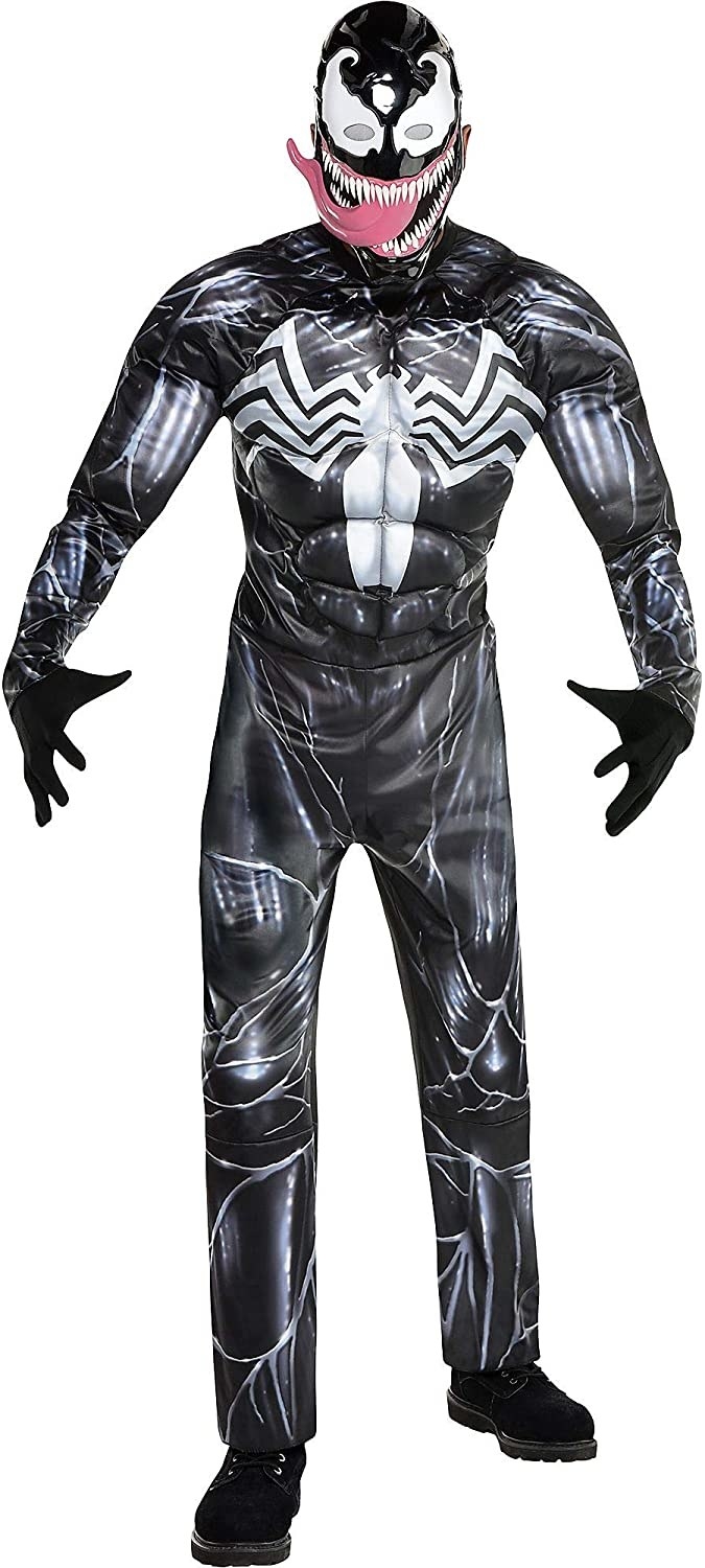 the venom costume on a model