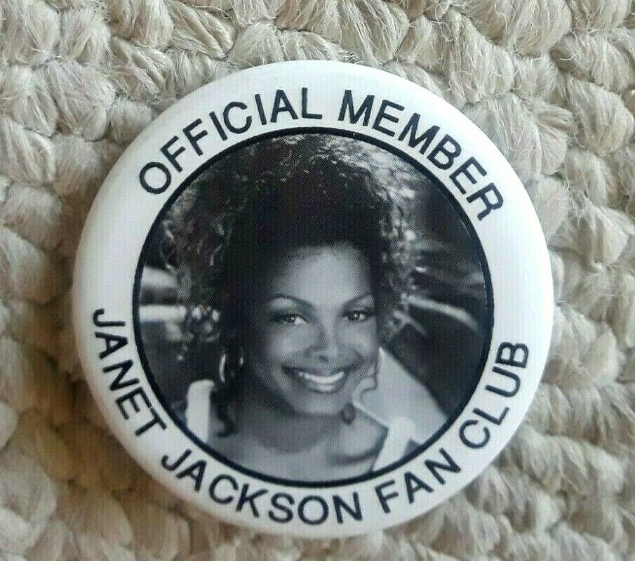 Janet Jackson Fan Club button