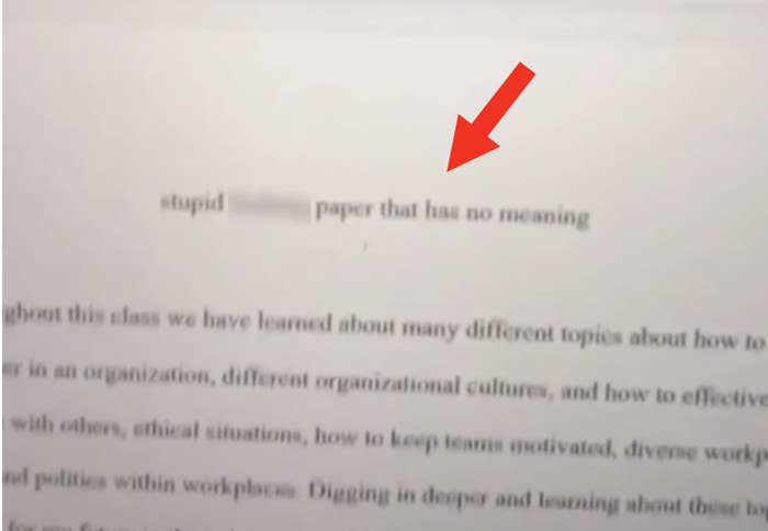 A paper has the title &quot;stupid f&#x27;ing paper with no meaning&quot;