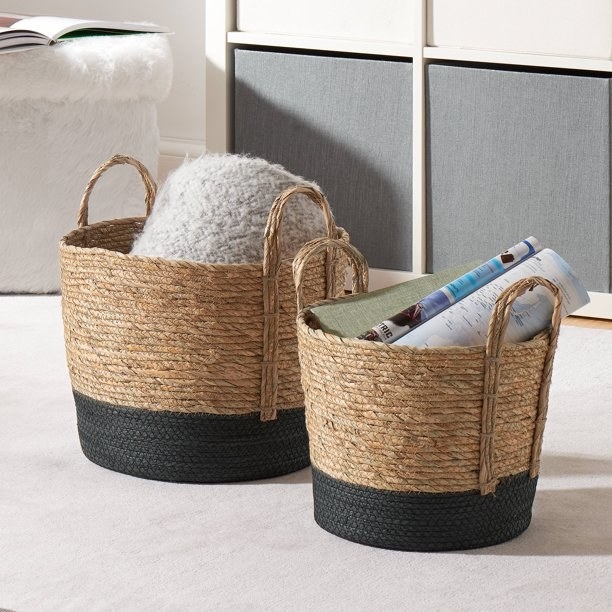 The baskets.