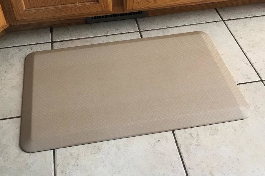 GelPro Newlife Designer Comfort Grasscloth Anti-Fatigue Floor Mat, 20 x 32, Charcoal