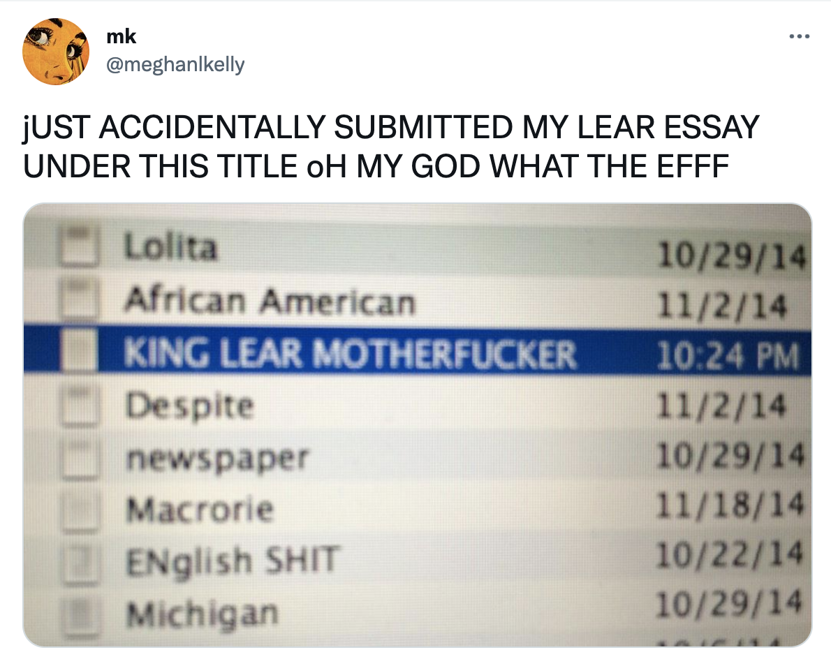 A file with the name king lear motherfucker