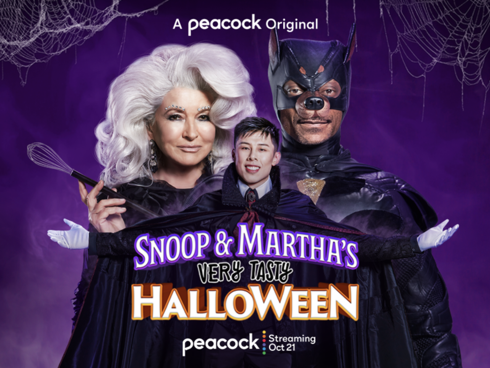 A promo photo of Snoop Dog and Martha Stewart in Halloween costumes