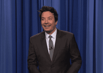 jimmy fallon dancing and screaming acting excited