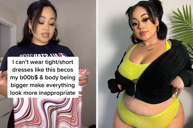big lady trying on small clothes｜TikTok Search