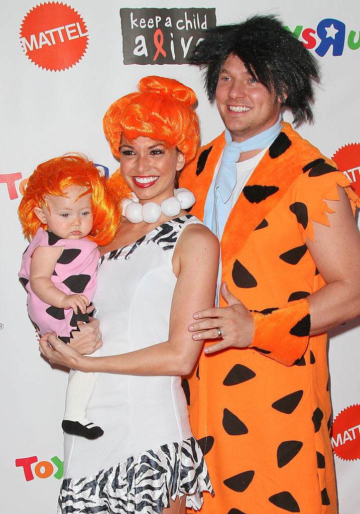 Ava Grace Strickland, Melissa Rycroft, and Tye Strickland attend the 18th annual Dream Halloween Los Angeles at The Barker Hanger on October 29, 2011