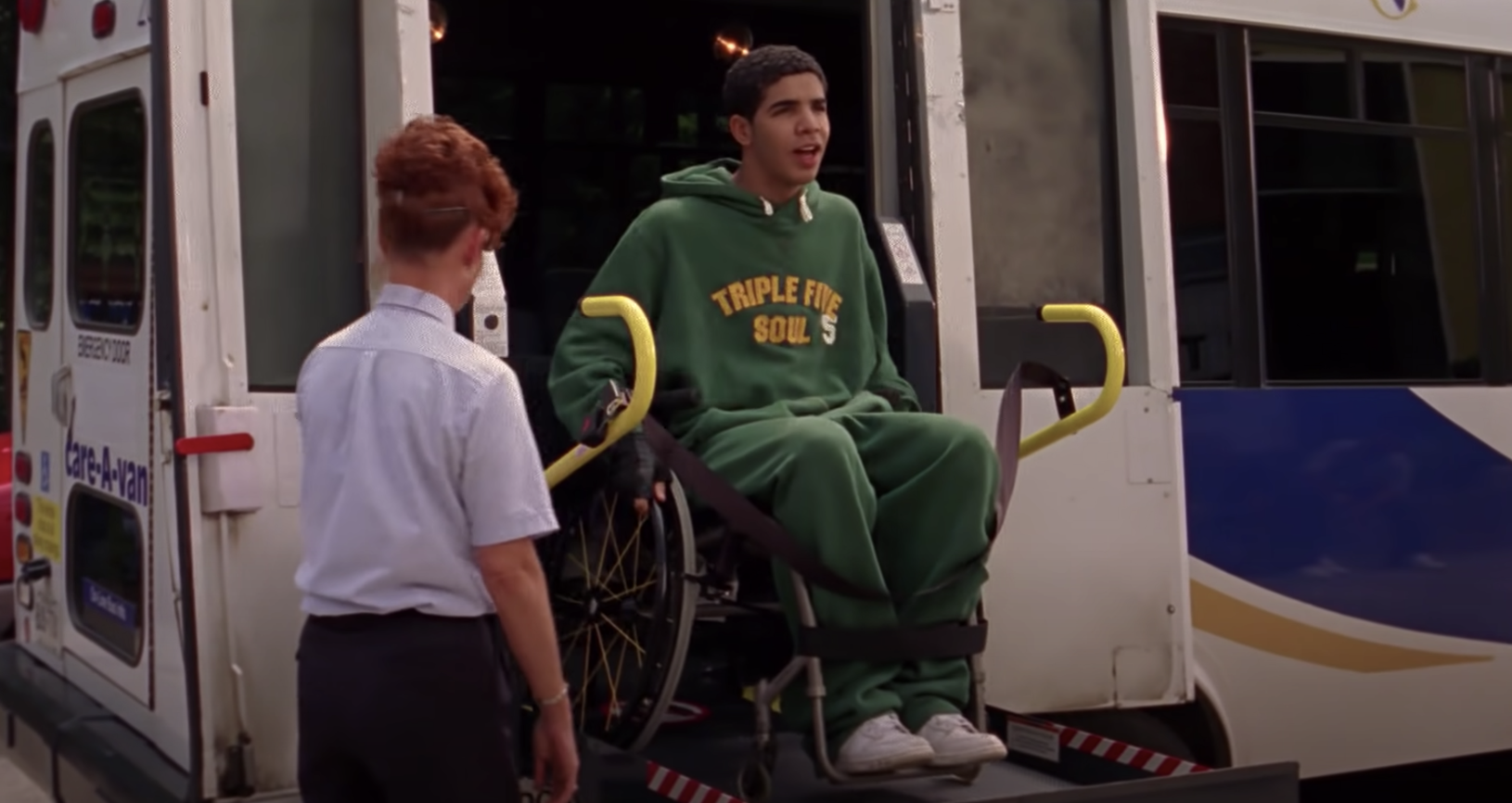 drake wheelchair gif