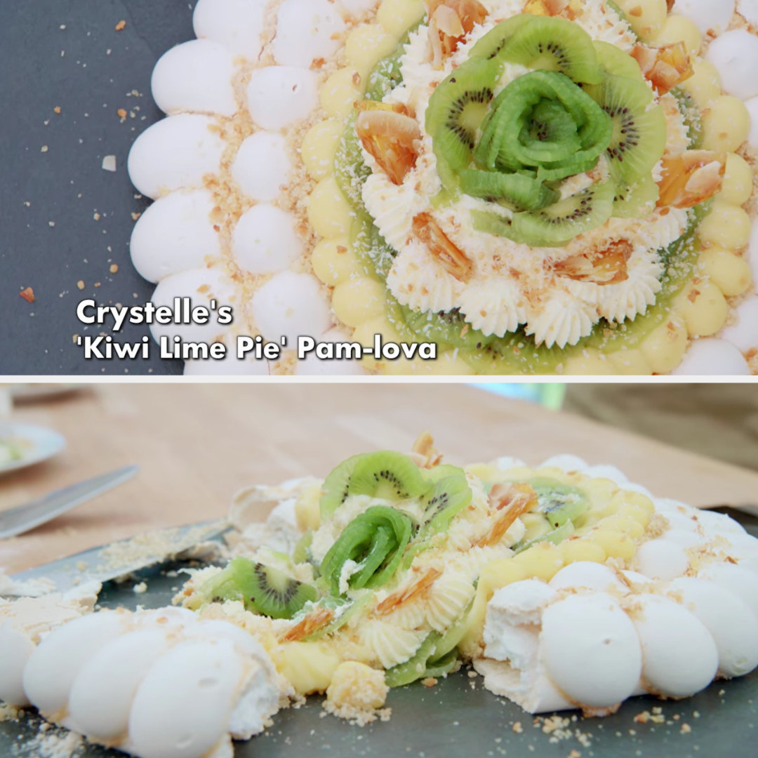 Crystelle&#x27;s lime adorned pavlova