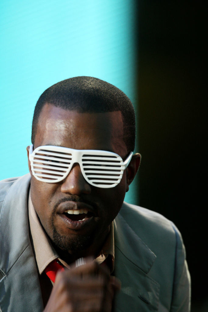 kanye west in stunner shades