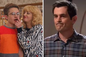 Adam and Beverly from "The Goldbergs;" Phil Dunphy from "Modern Family"
