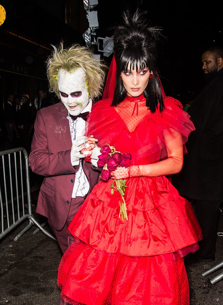 The Weeknd and Bella Hadid&#x27;s joint Beetlejuice costumes