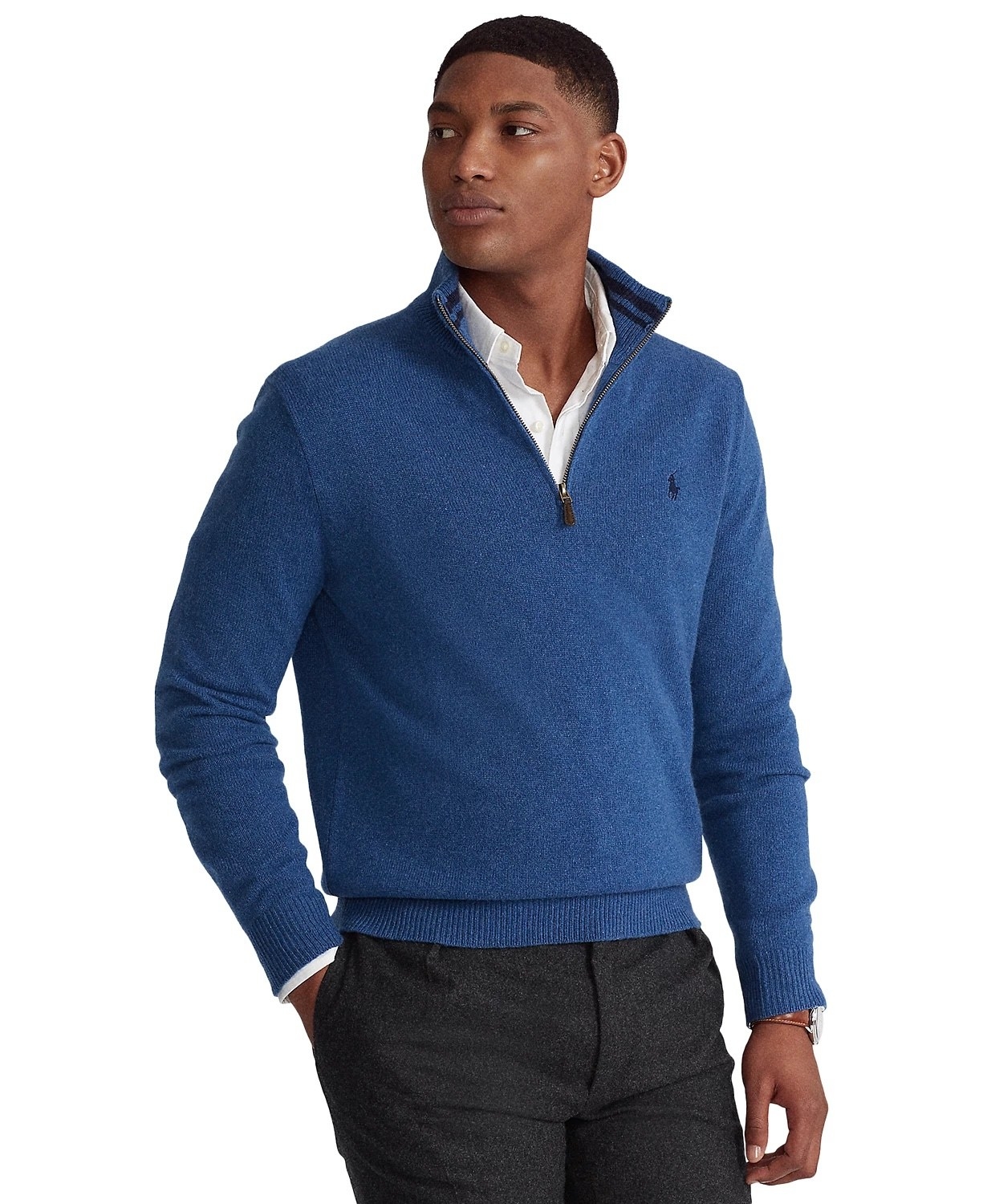model wearing the sweter