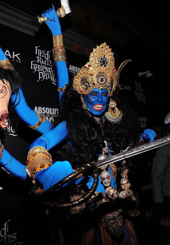 Heidi Klum dressed up as Hindu goddess Kali in 2008