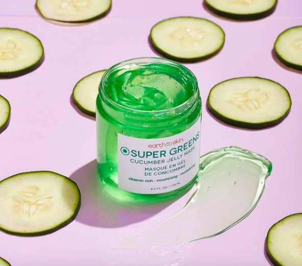The super greens jelly cucumber mask