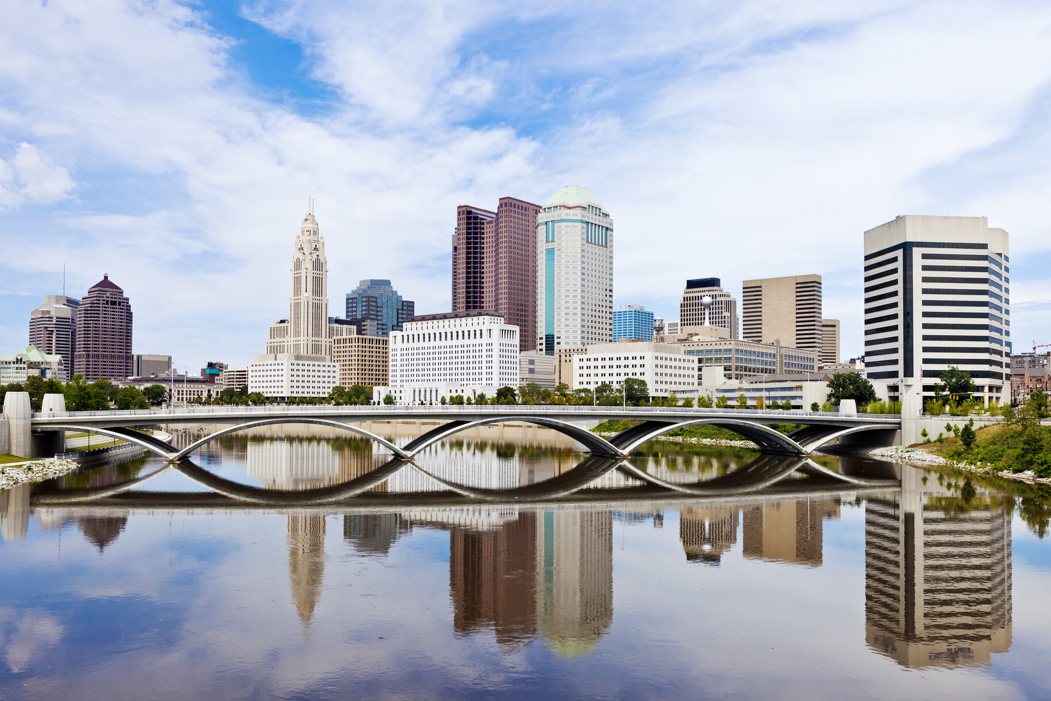 Columbus skyline during the day