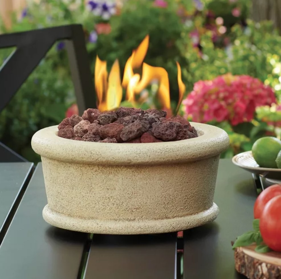 the tabletop firepit
