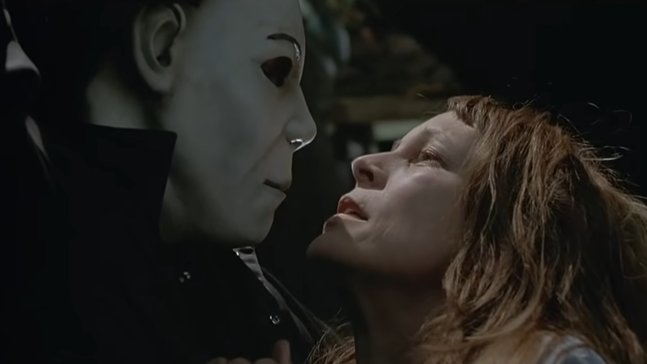 白面具Michael Myers和Laurie Strode面对面