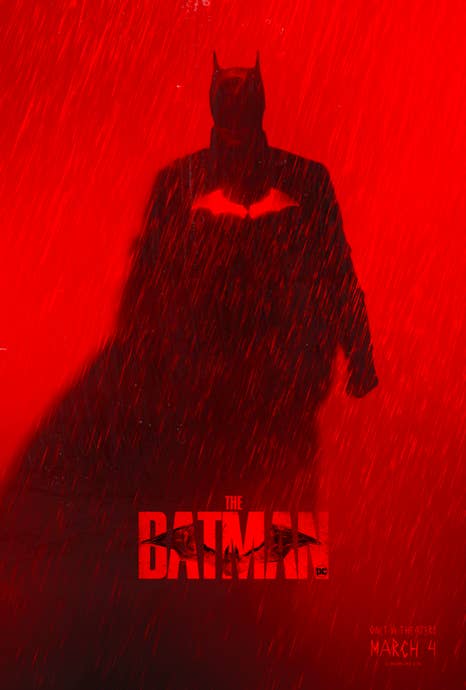 A promotional picture featuring a silhouette of Batman