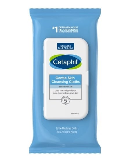 The Cetaphil Gentle Skin Cleansing Cloths for Dry and Sensitive Skin