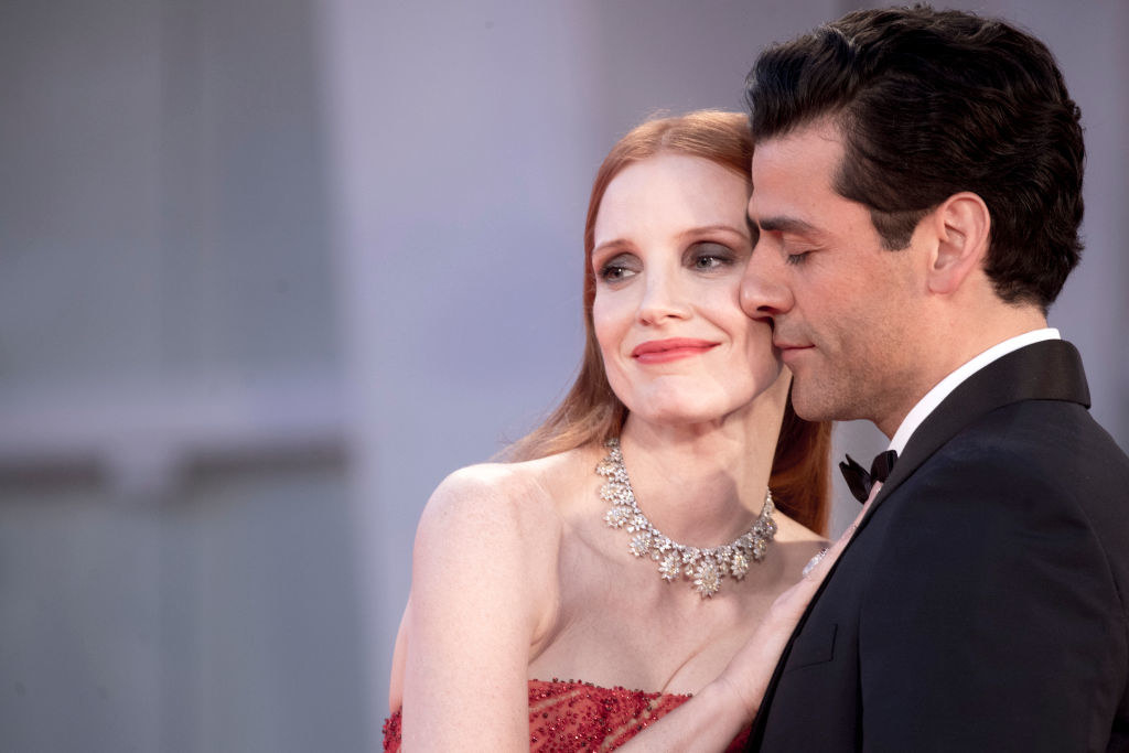 Jessica Chastain and Oscar Isaac on the red carpet for &quot;Scenes From a Marriage&quot; premiere
