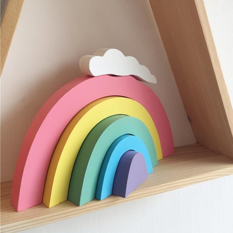 Nesting rainbow toy